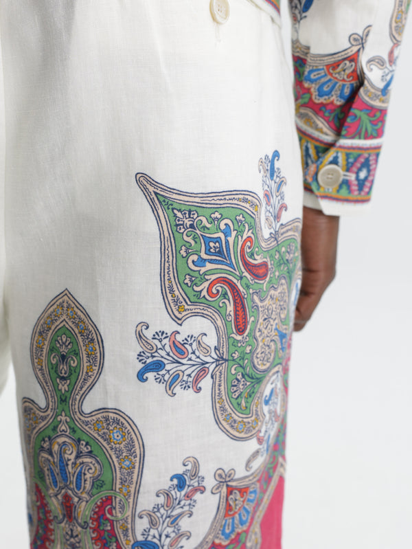 Etro Shorts White-Multi