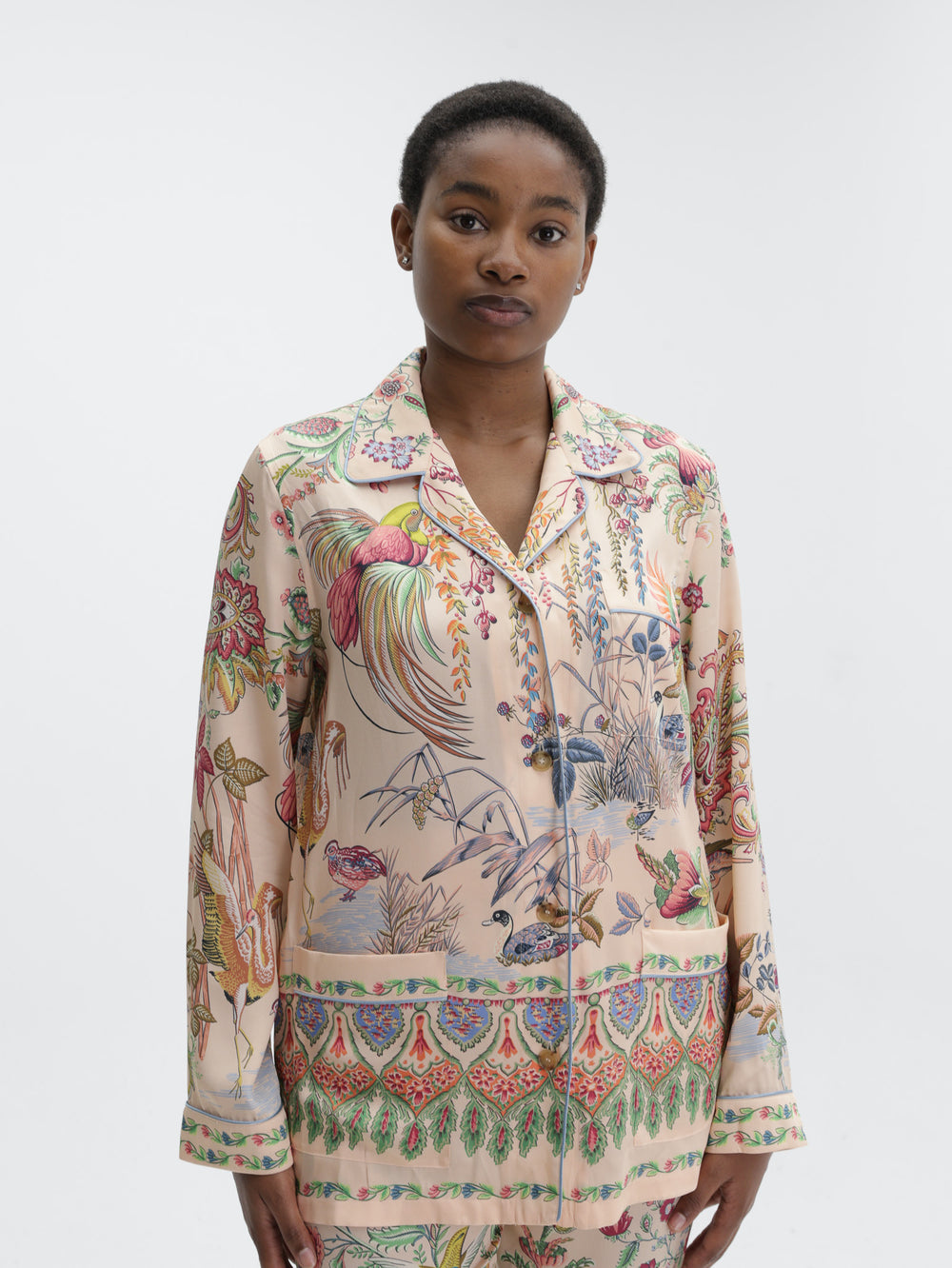 Etro Shirt Loose Fit With Patch Pockets Multi