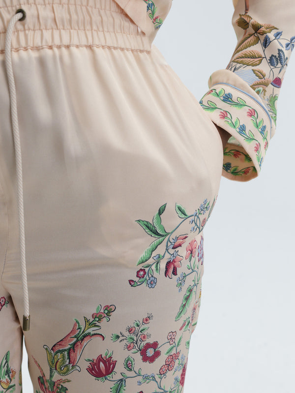 Etro Pants With Drawstring Aop Cream
