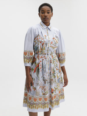 Etro Shirt Dress Knee-Length With Puff Multi