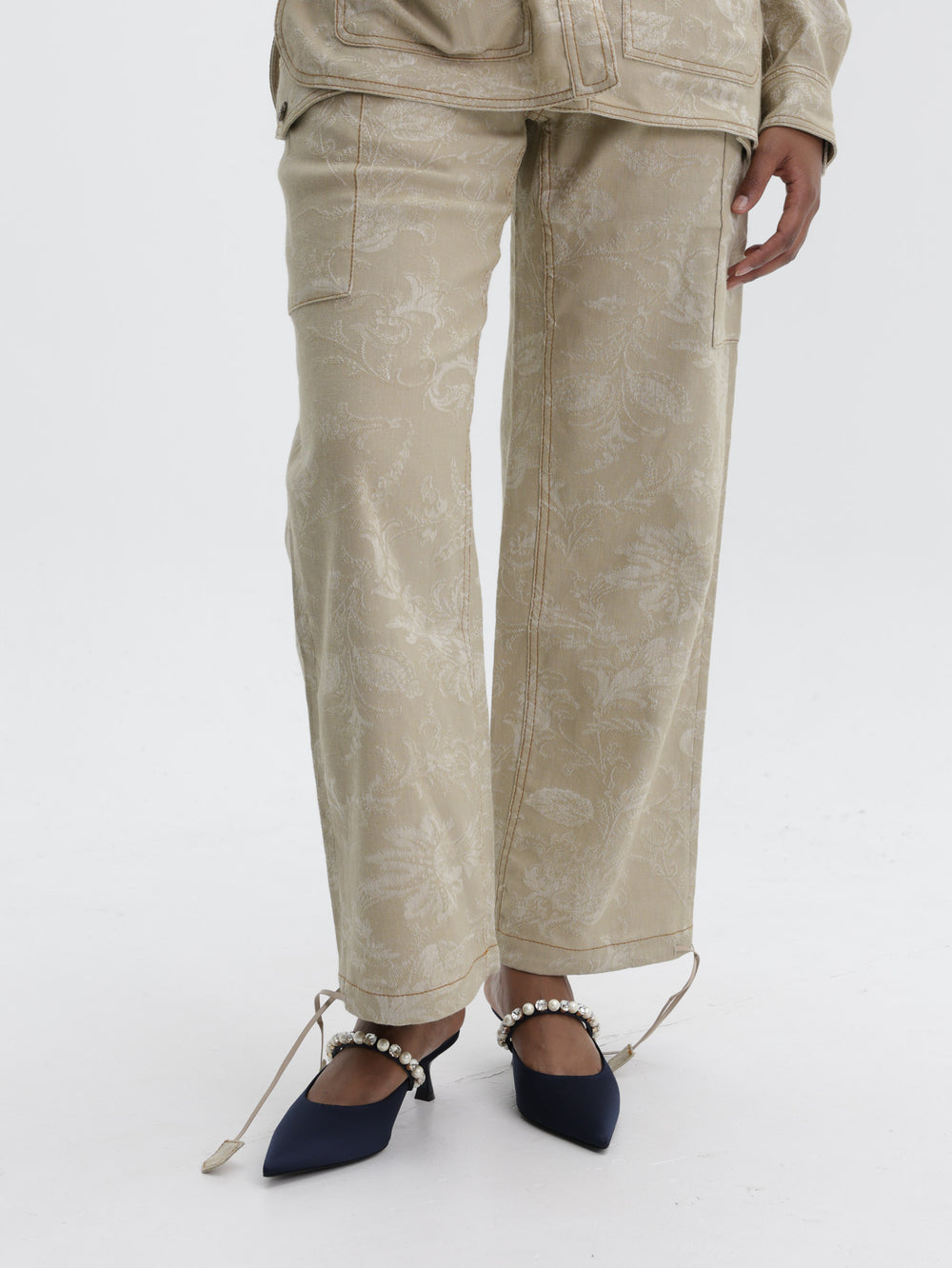 Etro Cargo Pants With Drawstrings Stone