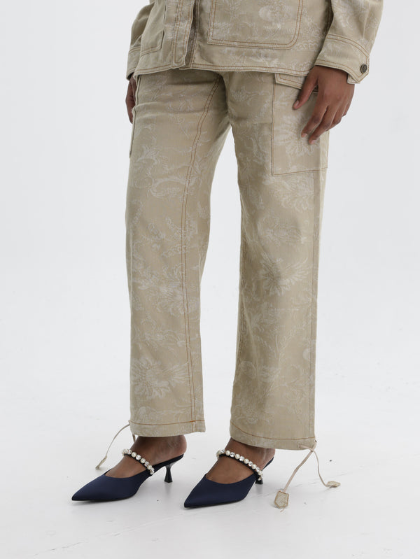 Etro Cargo Pants With Drawstrings Stone