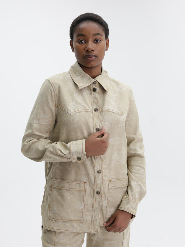 Etro Shirt  Denim With Patch Pockets  Beige