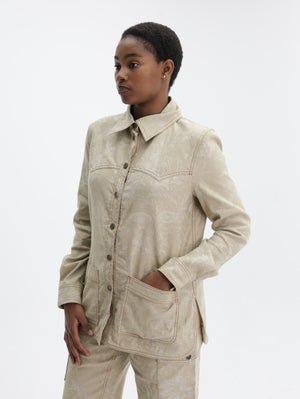 Etro Shirt  Denim With Patch Pockets  Beige