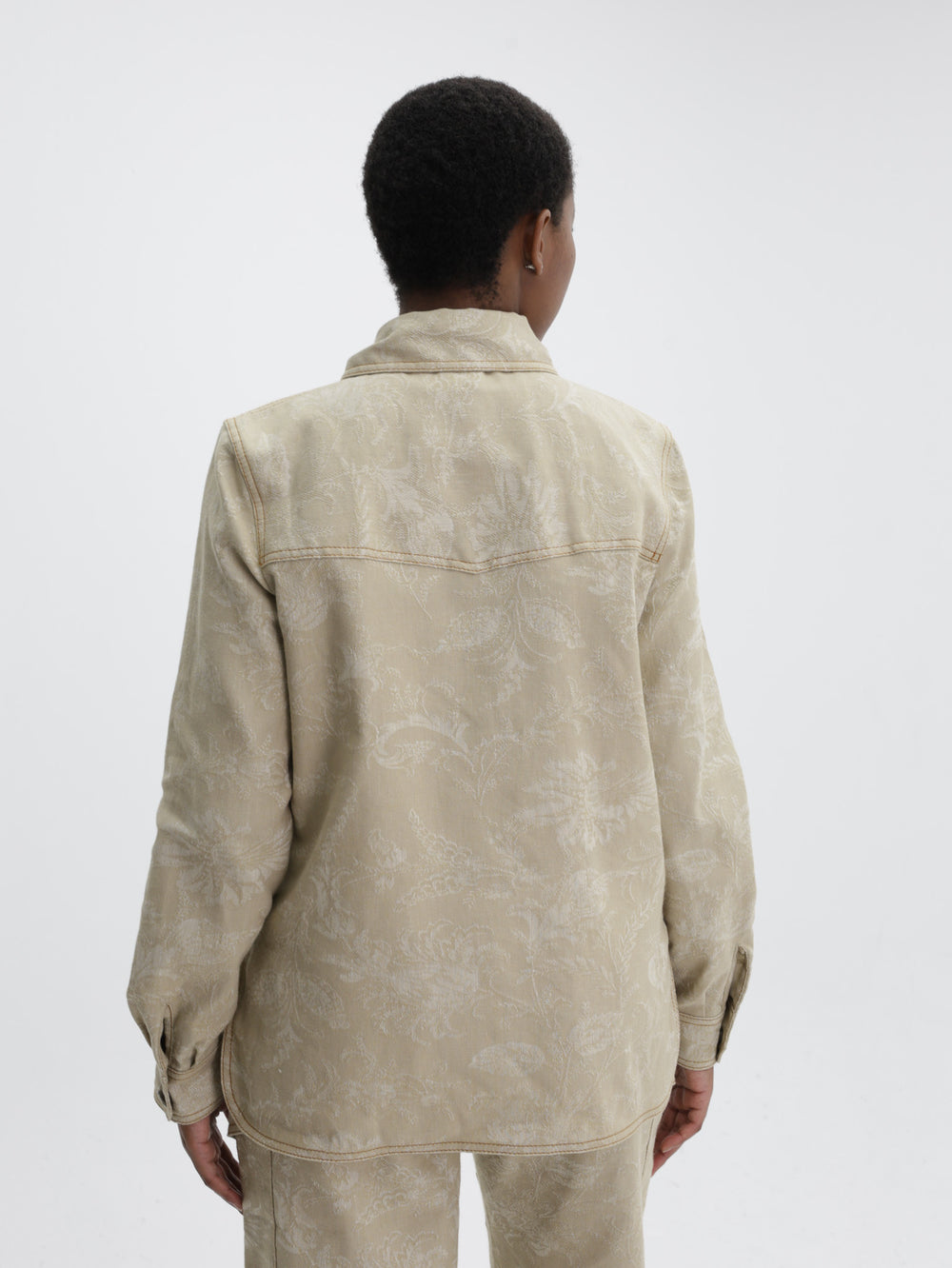 Etro Shirt  Denim With Patch Pockets  Beige