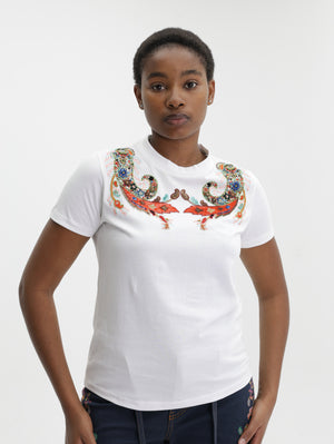 Etro T-Shirt Cut & Sew White