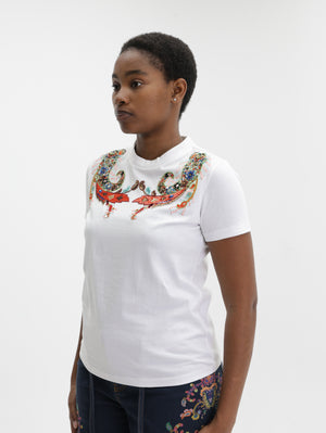 Etro T-Shirt Cut & Sew White