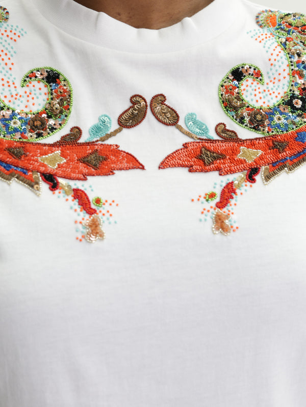 Etro T-Shirt Cut & Sew White