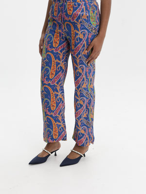 Etro Pants With Drawstring Aop Multi