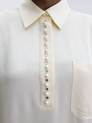 Stella Mccartney Shirt Pearl Buttermilk