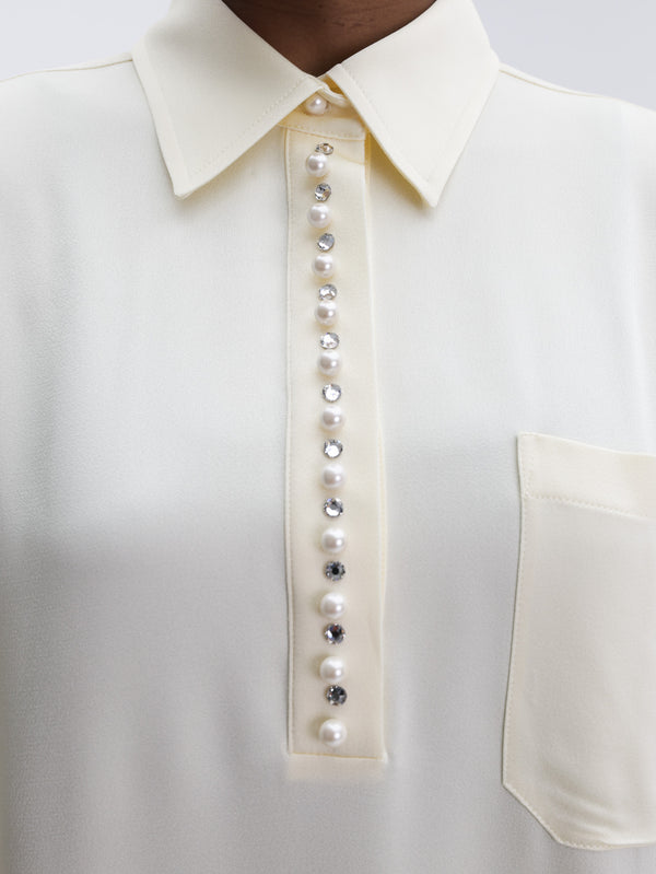 Stella Mccartney Shirt Pearl Buttermilk