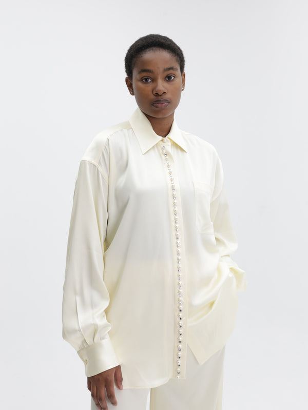 Stella Mccartney Shirt Pearl Buttermilk