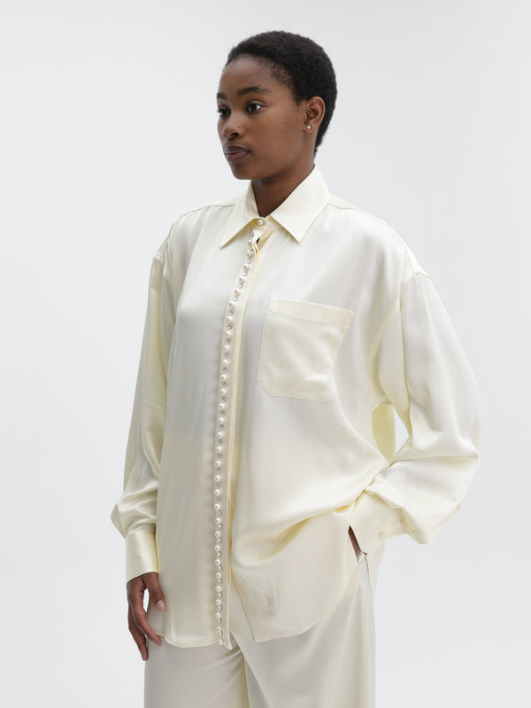 Stella Mccartney Shirt Pearl Buttermilk