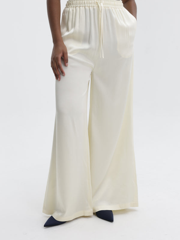 Stella Mccartney Pants Satin Buttermilk