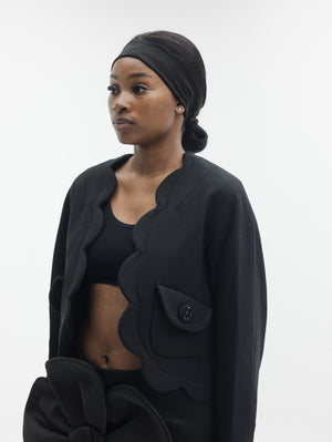 Marc Jacobs Jacket Scallop Daisy Lady Black