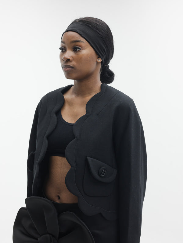 Marc Jacobs Jacket Scallop Daisy Lady Black