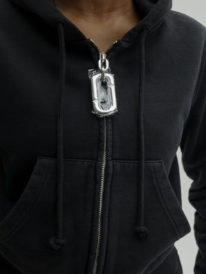 Marc Jacobs Jacket Pop J  Cropped Zip-up Steel Grey
