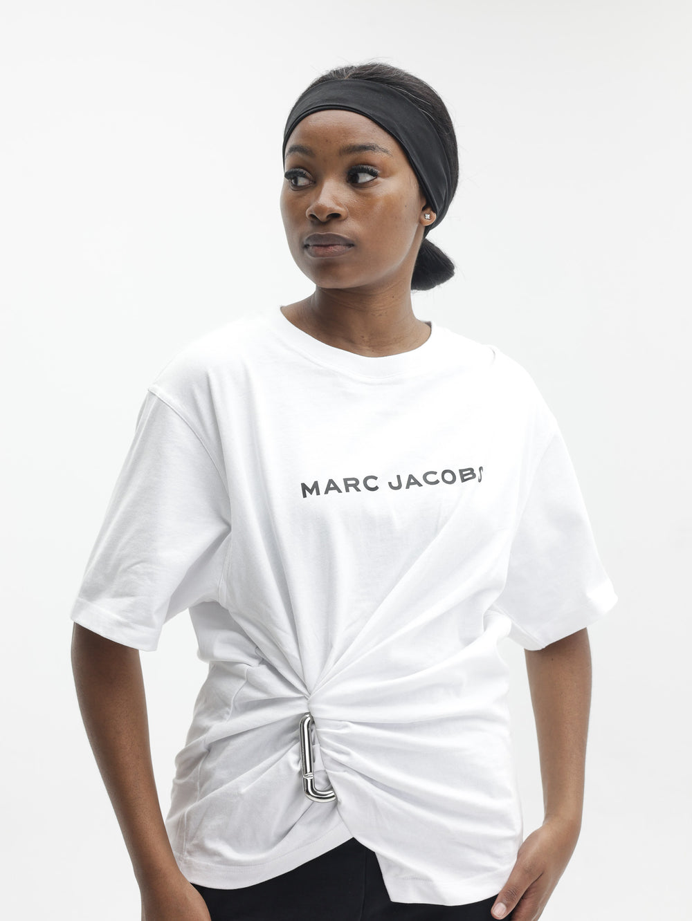 Marc Jacobs T-Shirt Pop J  Logo Drape Boxy White