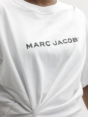 Marc Jacobs T-Shirt Pop J  Logo Drape Boxy White