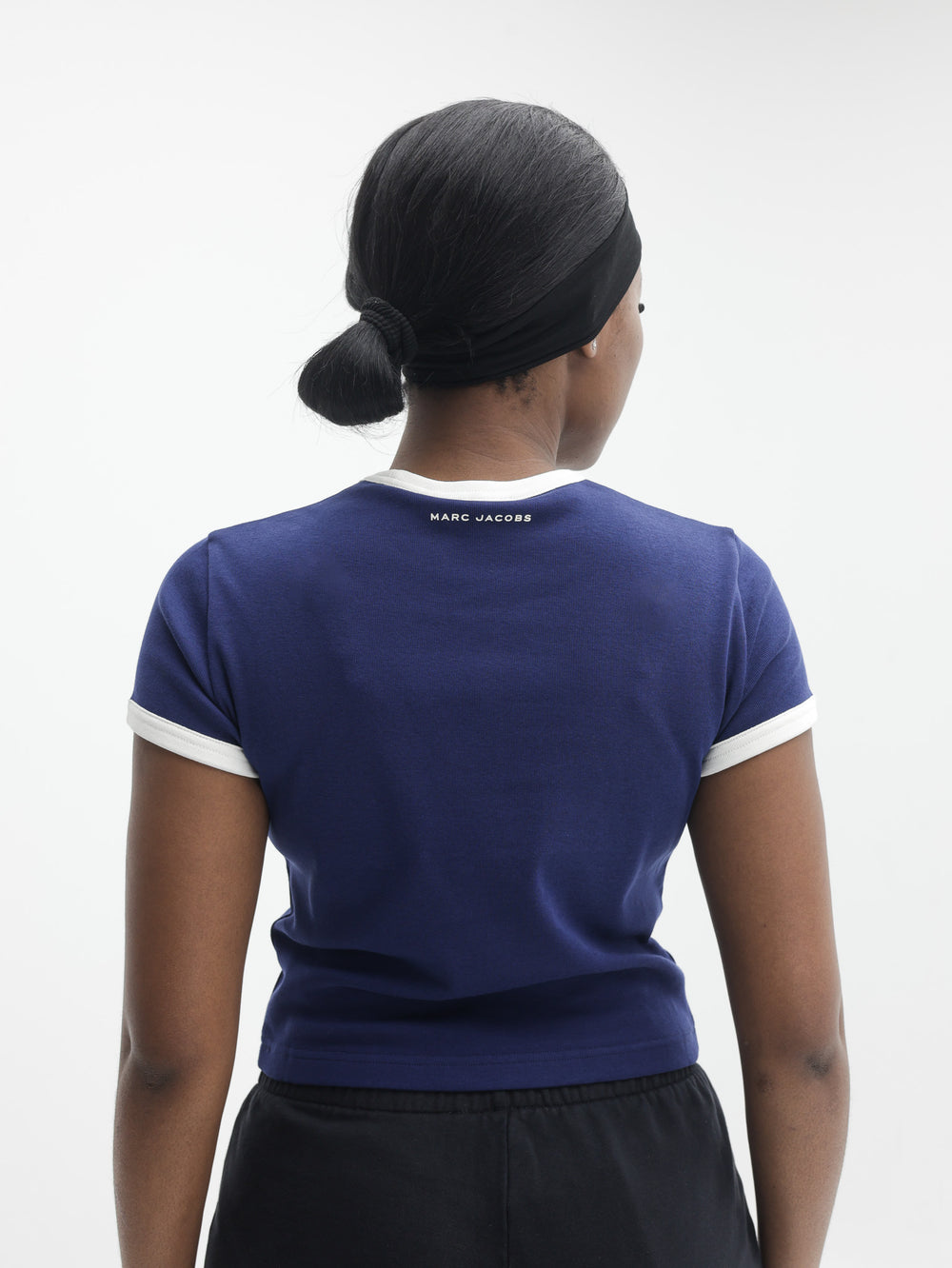 Marc Jacobs T-Shirt Pop J  Ringer Baby Tee Navy Multi