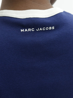 Marc Jacobs T-Shirt Pop J  Ringer Baby Tee Navy Multi