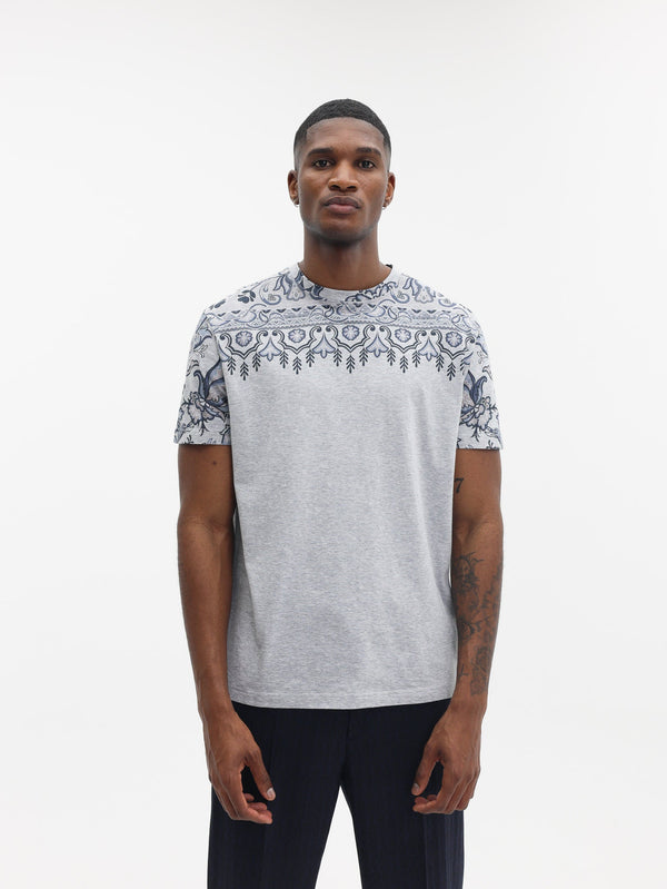 Etro T-Shirt Top Print Grey