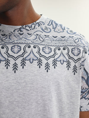 Etro T-Shirt Top Print Grey