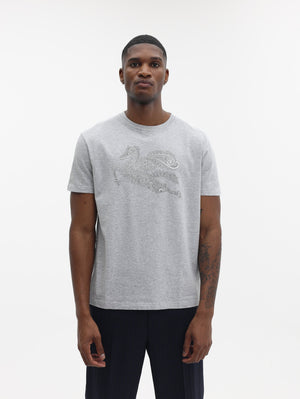 Etro T-Shirt Roma Heather Grey