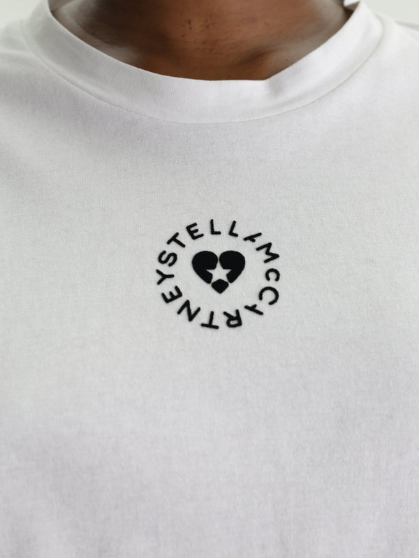 Stella Mccartney T-Shirt Iconic Mini Heart White