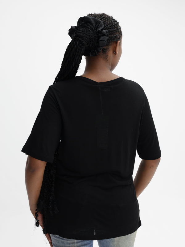 Stella Mccartney T-Shirt Beads Logo Black