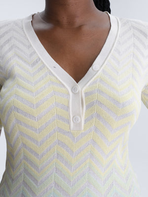 Missoni Chevron Degrade Midi Dress Multi