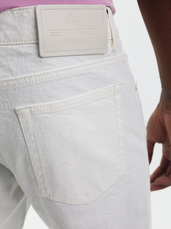 Etro Jeans Denim Fuji White