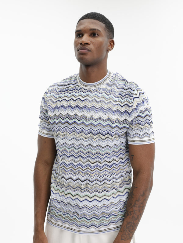 Missoni T-Shirt With Chevron Pattern Multi