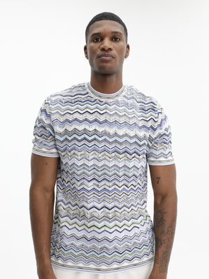 Missoni T-Shirt With Chevron Pattern Multi