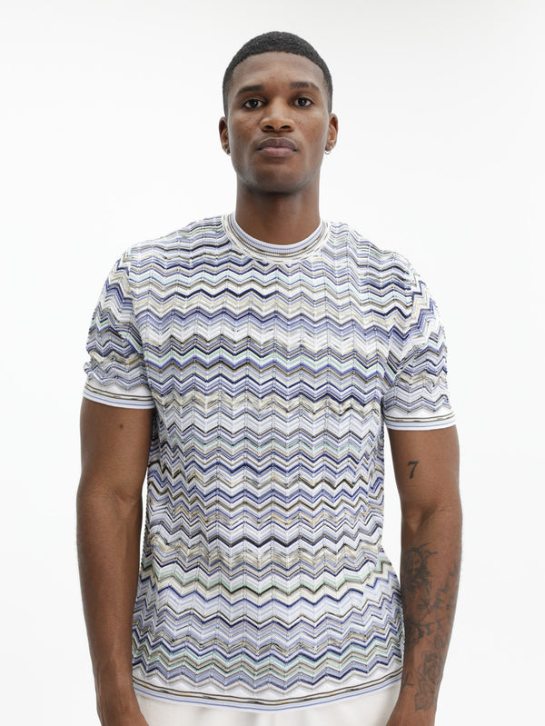 Missoni T-Shirt With Chevron Pattern Multi