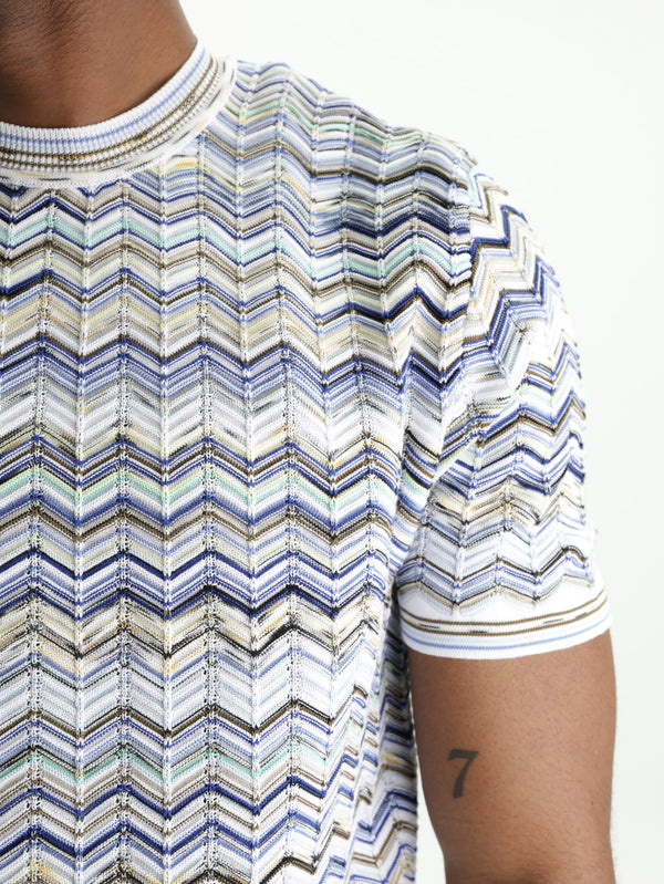 Missoni T-Shirt With Chevron Pattern Multi