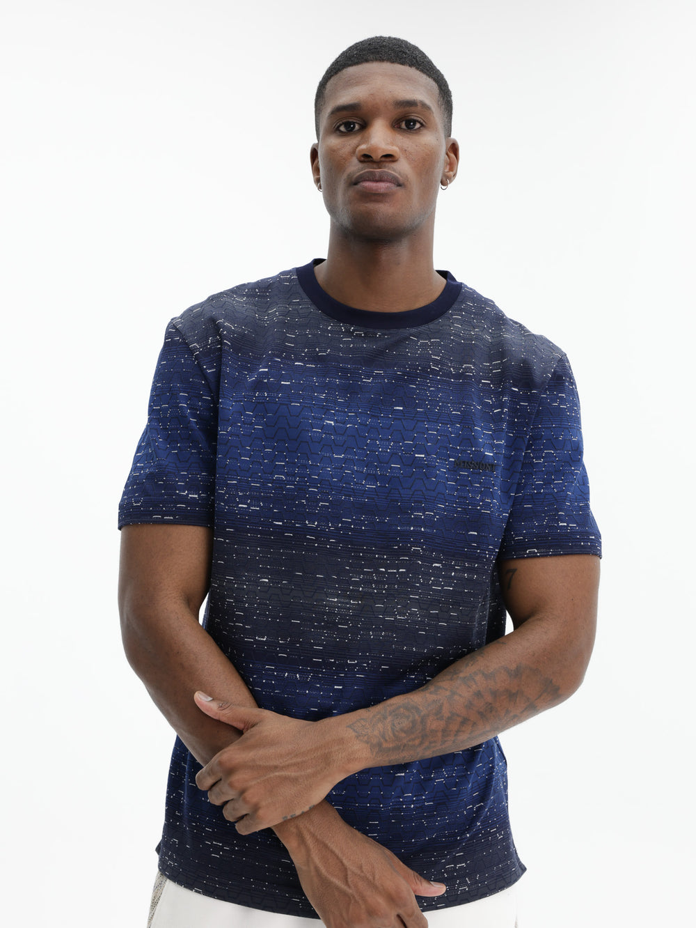 Missoni Crew Neck T-Shirt Blue