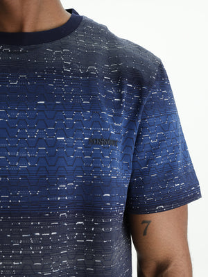 Missoni Crew Neck T-Shirt Blue