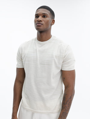 Missoni Flamed Mercerized Crew-Neck T-Shirt Beige