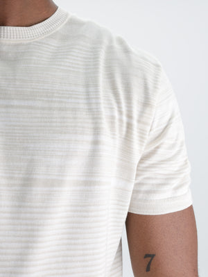 Missoni Flamed Mercerized Crew-Neck T-Shirt Beige