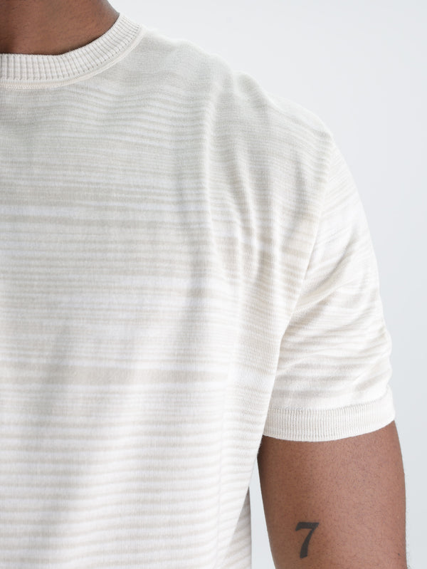 Missoni Flamed Mercerized Crew-Neck T-Shirt Beige