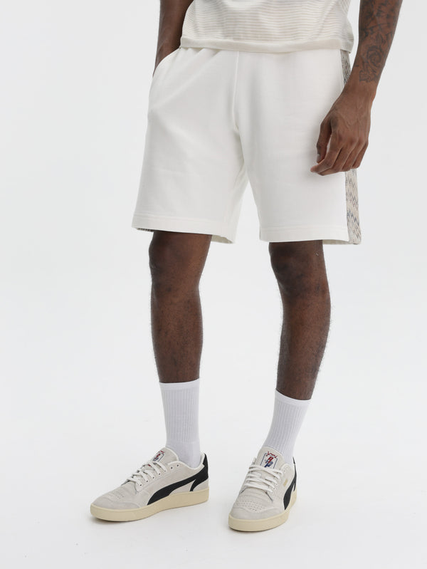 Missoni Bermuda Shorts With Zigzag Insert White/Beige