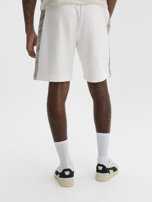 Missoni Bermuda Shorts With Zigzag Insert White/Beige