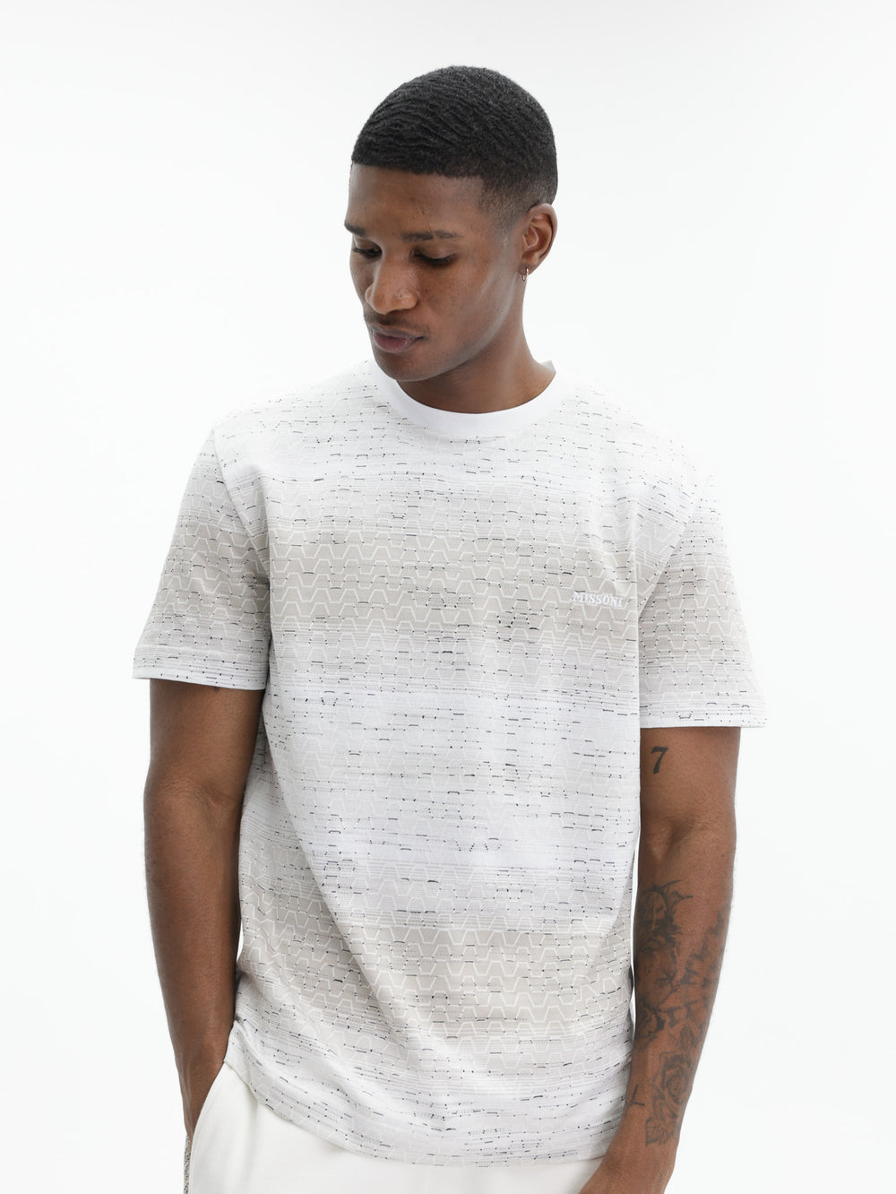 Missoni Crew Neck T-Shirt Beige