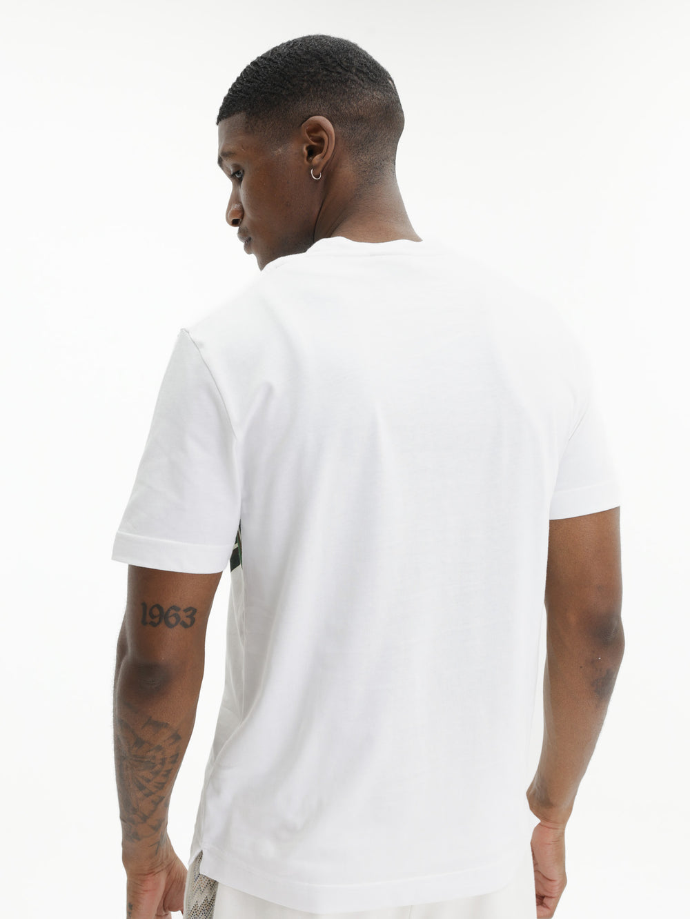 Missoni Crew-Neck T-Shirt With Irregular Zigzag Print White/Green