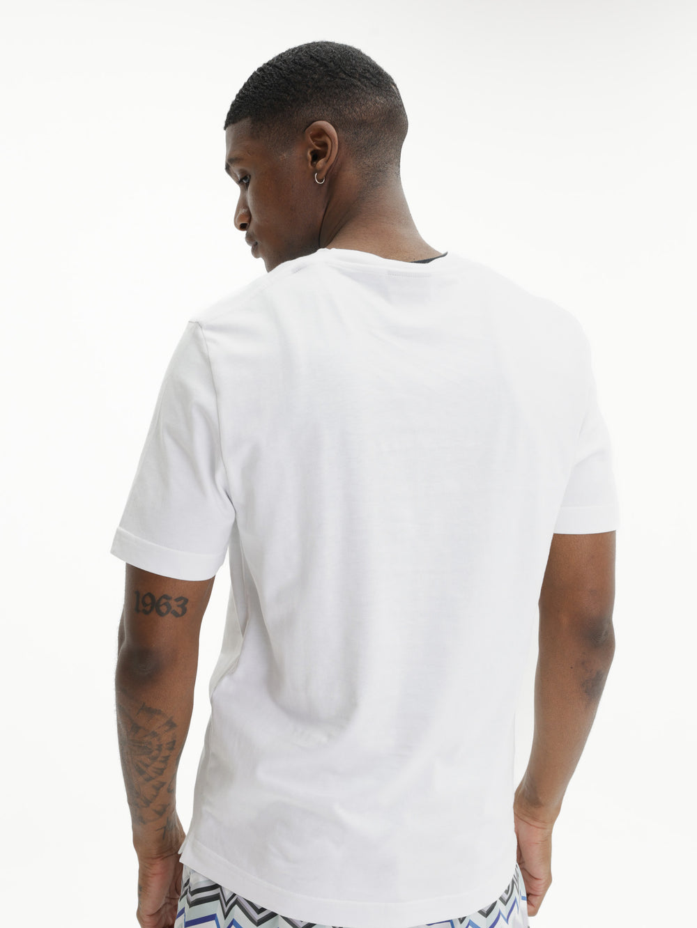 Missoni Crew-Neck T-Shirt With Zigzag Print White