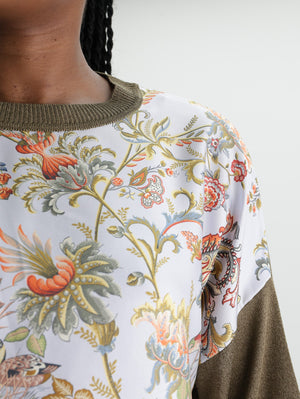 Etro T-Shirt Boxy Knit  Floral