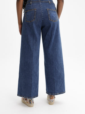 Etro Jeans Wide Leg High-Waisted  With Be Blue