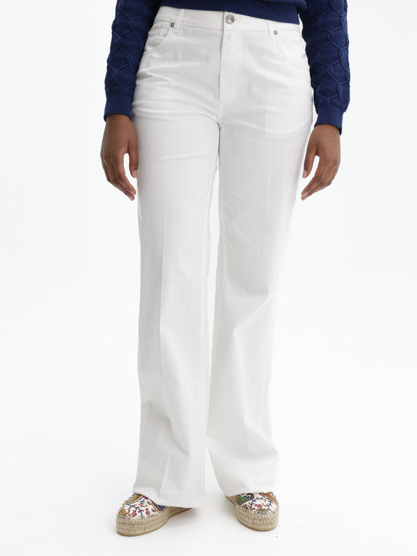 Etro Jeans Long Flared  White