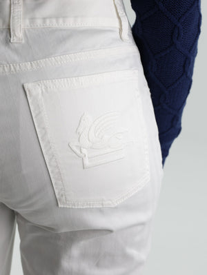 Etro Jeans Long Flared  White